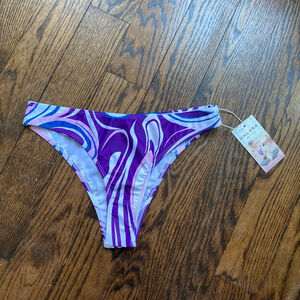 Women's Halara Swim Bottoms Size M Purple
